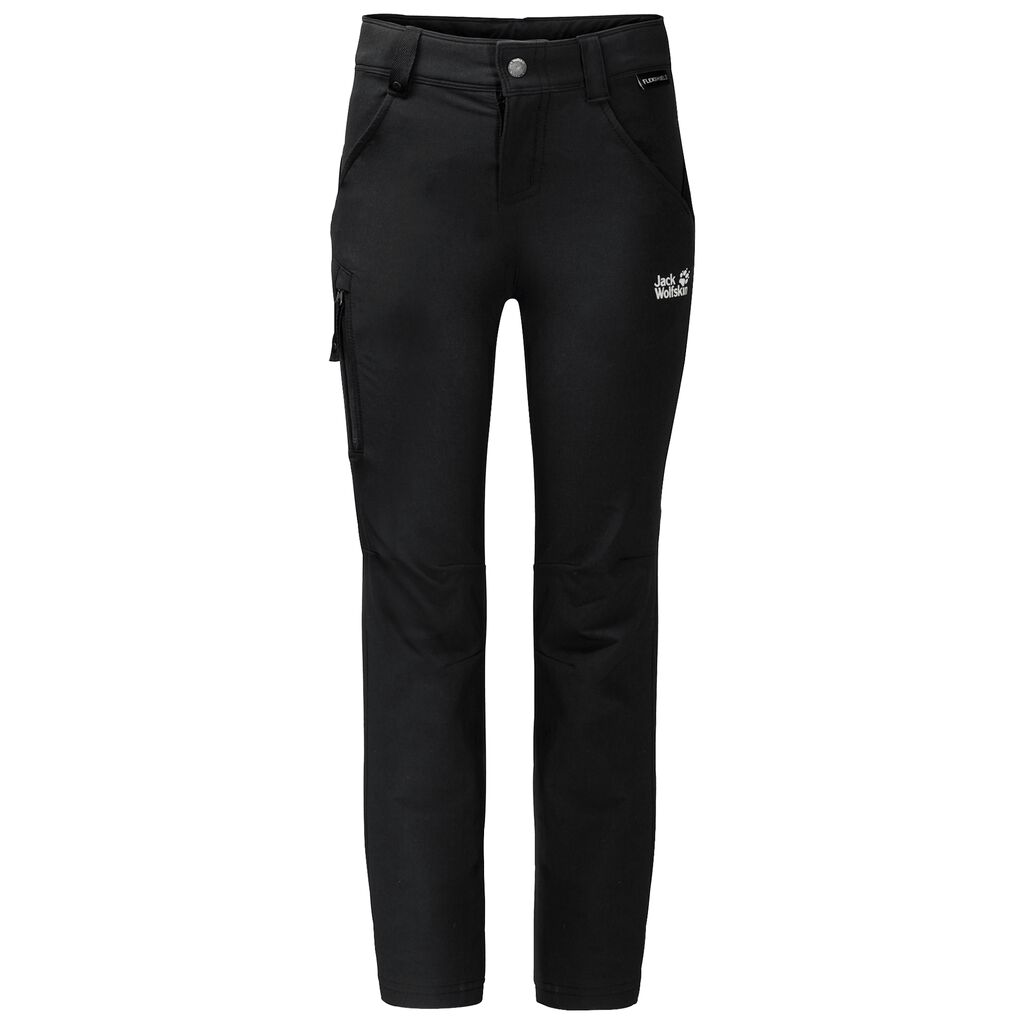 Jack Wolfskin ACTIVATE Pantalons Enfant Noir - OCVAHPX-65